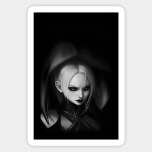 "Lysandra" Vampire (Black and White Design) Magnet